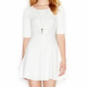 Maison Jules Ivory Silver Speckle Zipper Dress XS